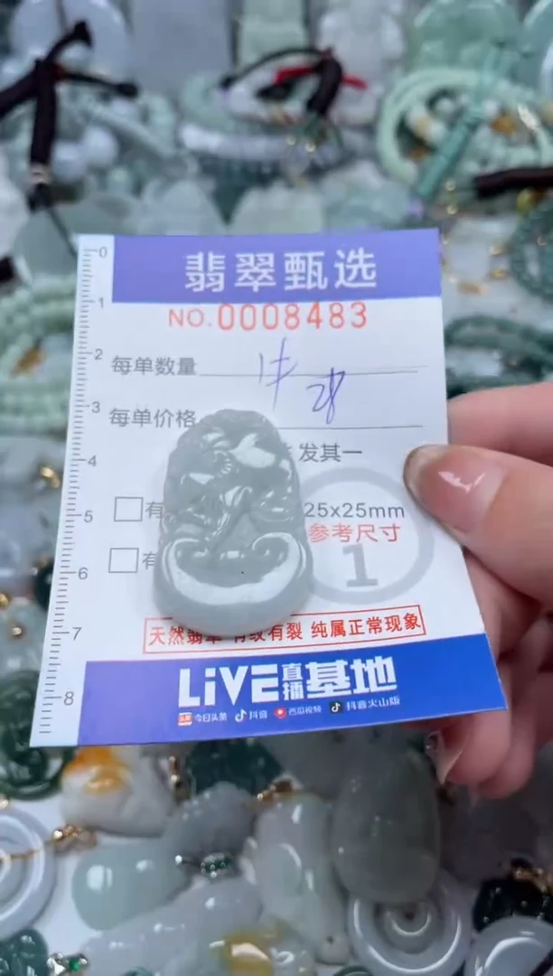翡翠未镶嵌颈饰00..8483