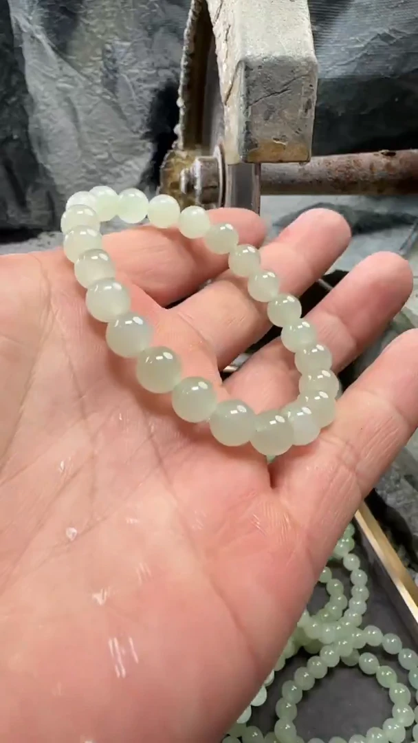 颈饰未镶嵌和田玉手串8