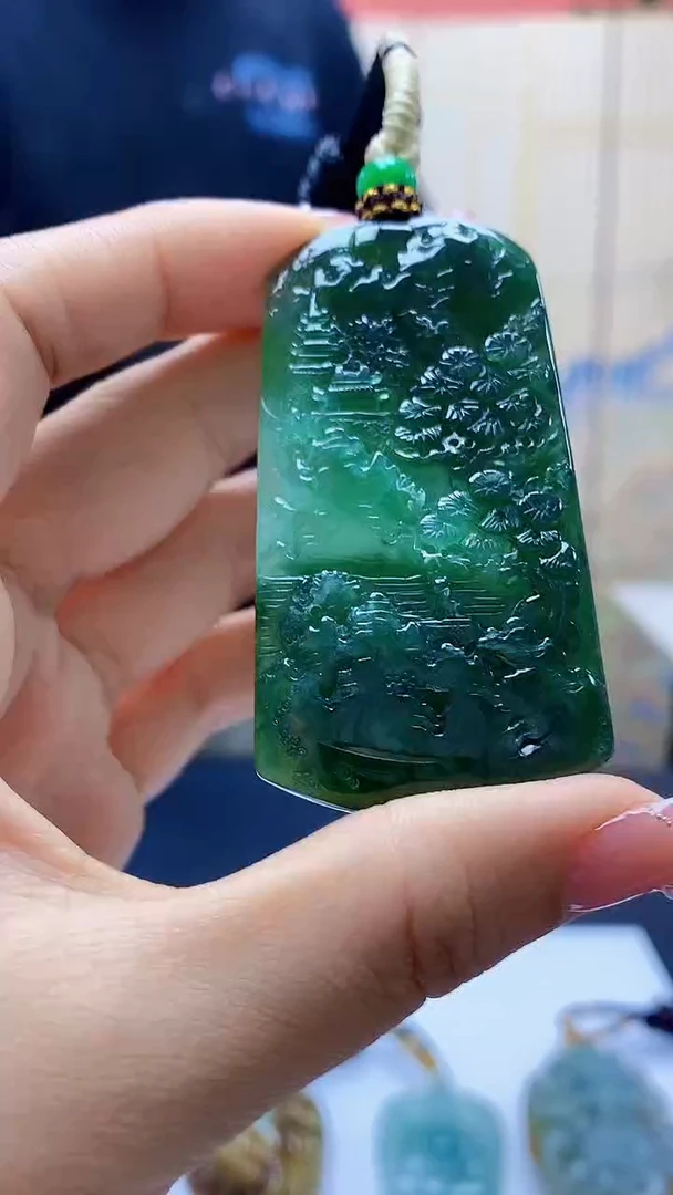 未镶嵌定制翡翠4898ty-毛货挂件78