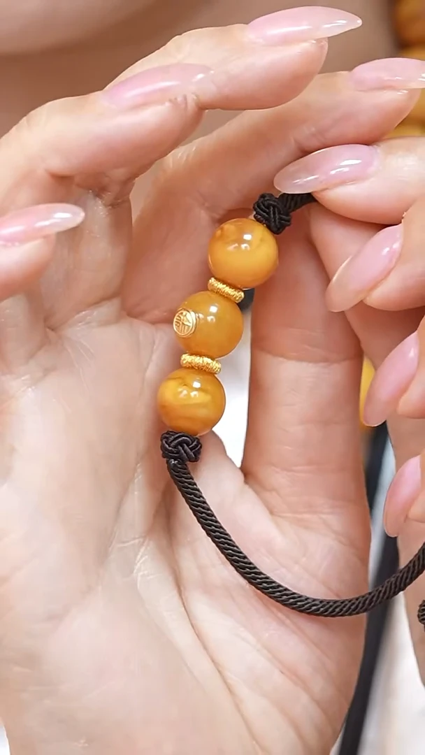 蜜蜡颈饰未镶嵌3215天然蜜蜡珠宝奇石云端妖孽全部保真