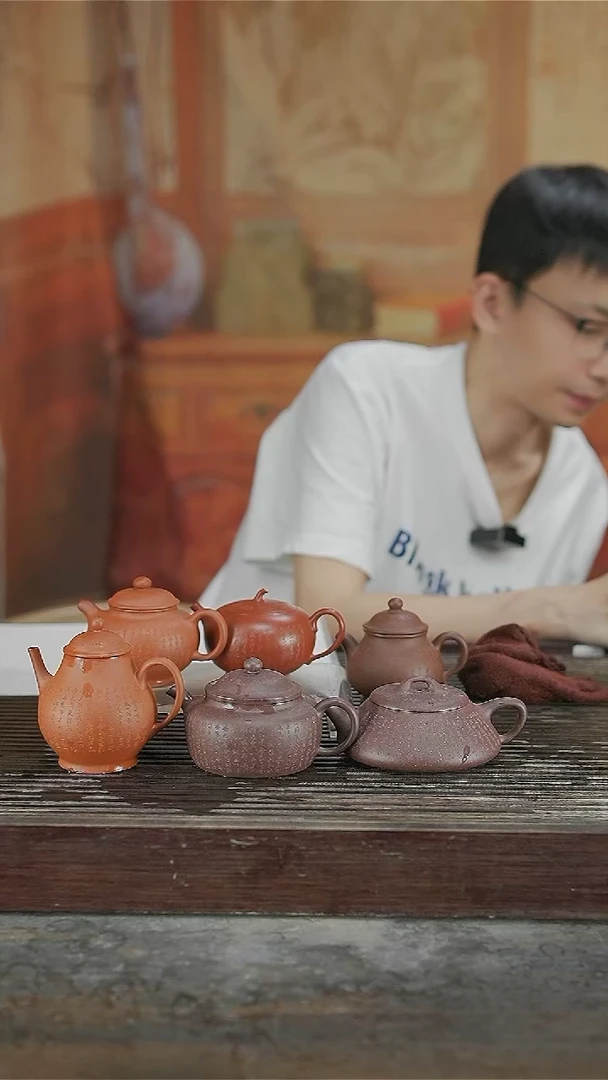 茶壶紫砂心经壶6个