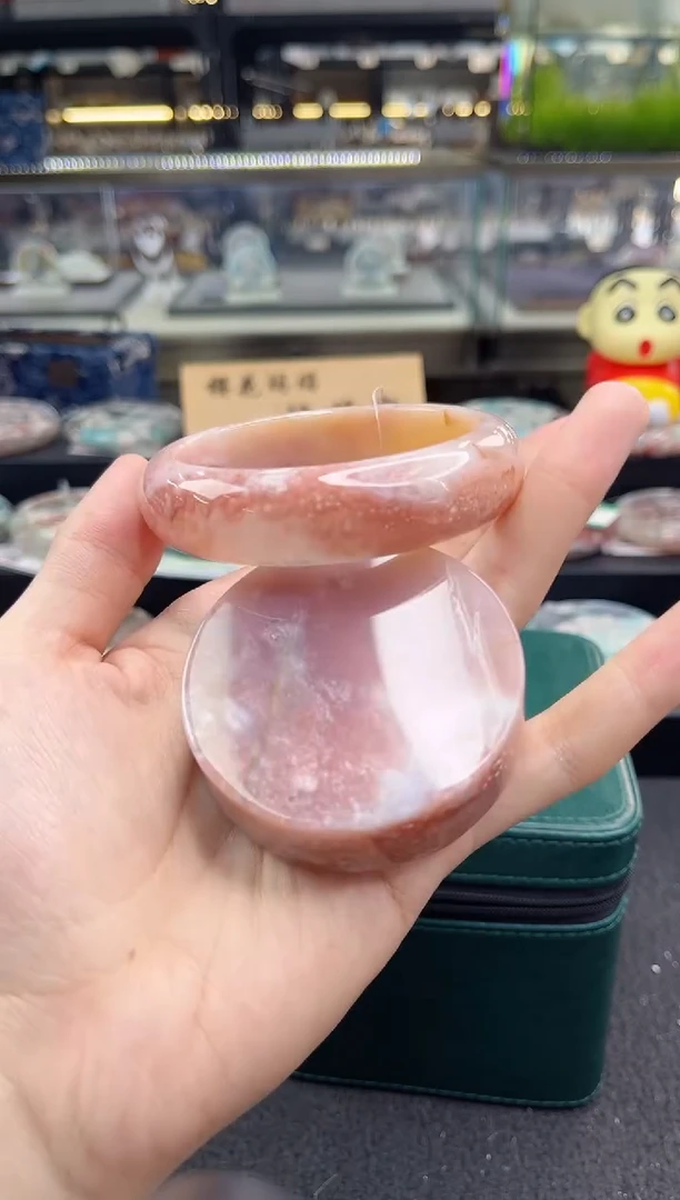 未镶嵌手镯石英质玉66圈口（赠品镯心）641000