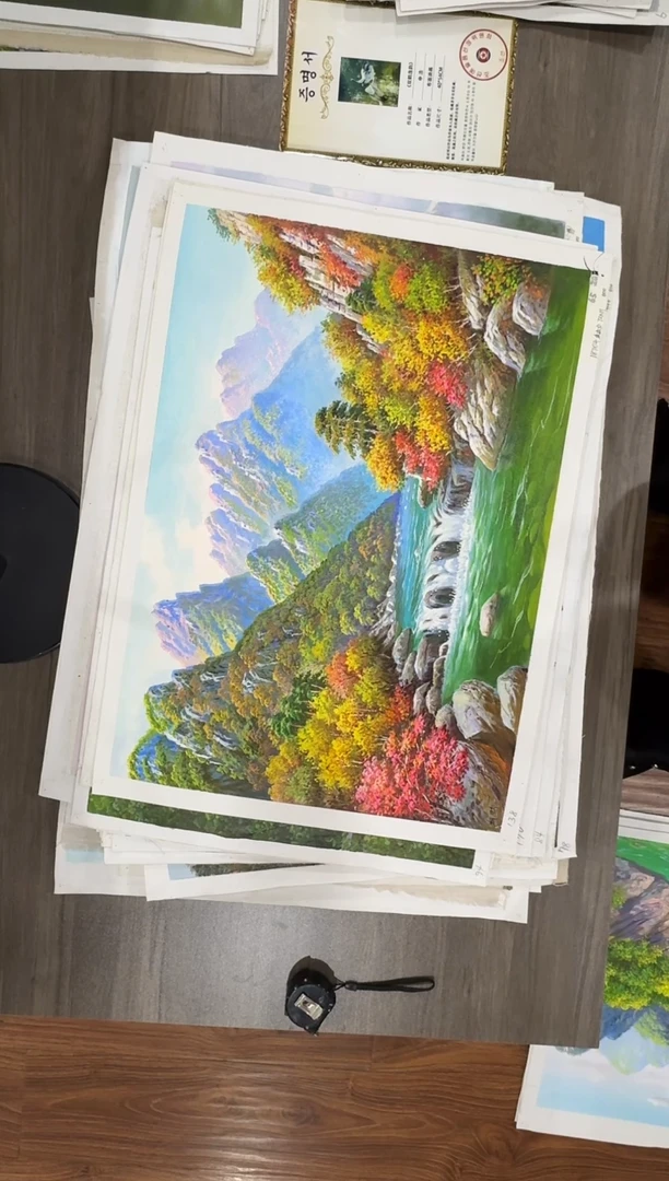 油画【61号】约50*70cm丨朝鲜原创纯手绘孤品油画丨顺丰包邮