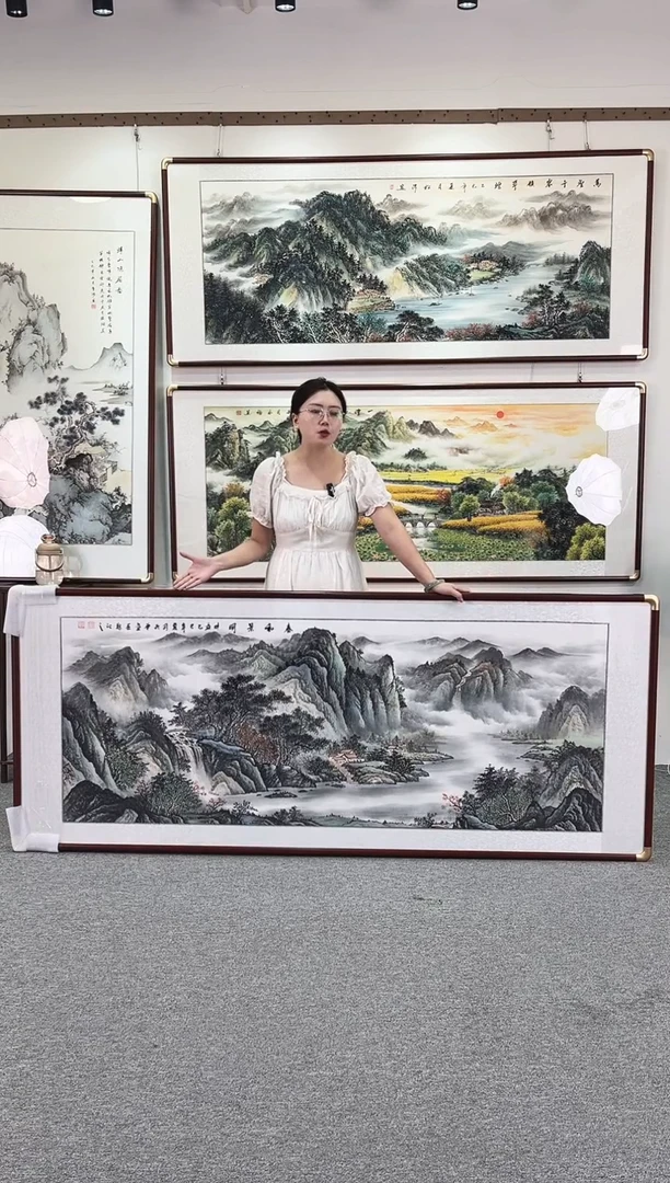 国画纯手绘208x86春和景明