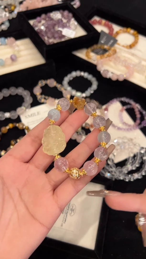 【闪购商品】水晶手链合金多宝手链x1392