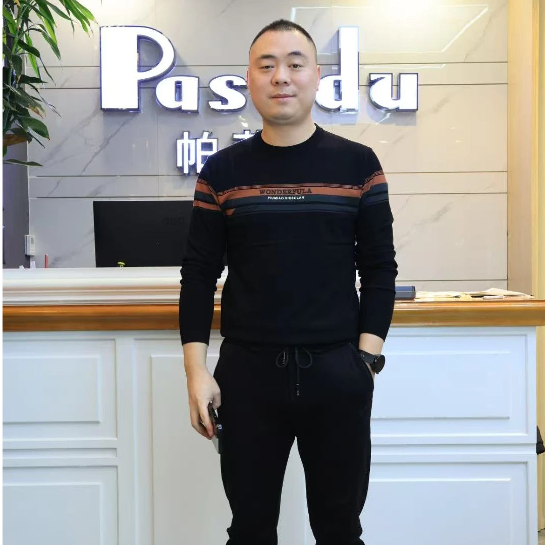帕萨度春季男士时尚休闲简约百搭潮流薄款针织衫YY280926