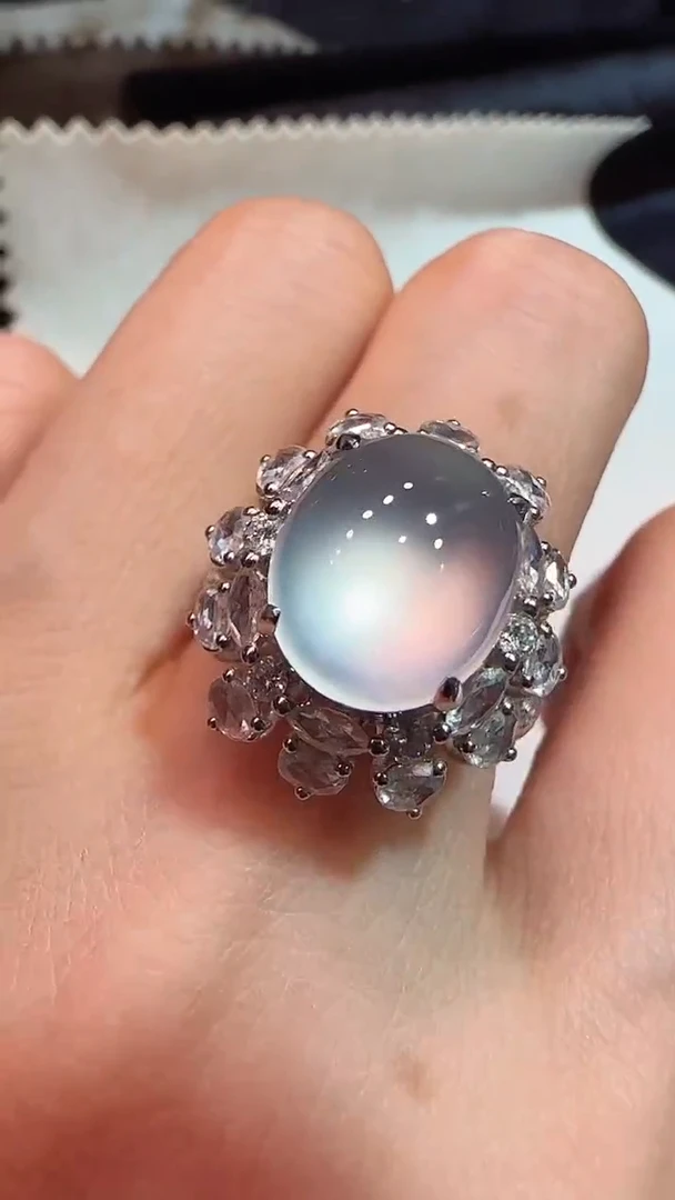 【闪购商品】翡翠戒指18K金镶嵌戒指