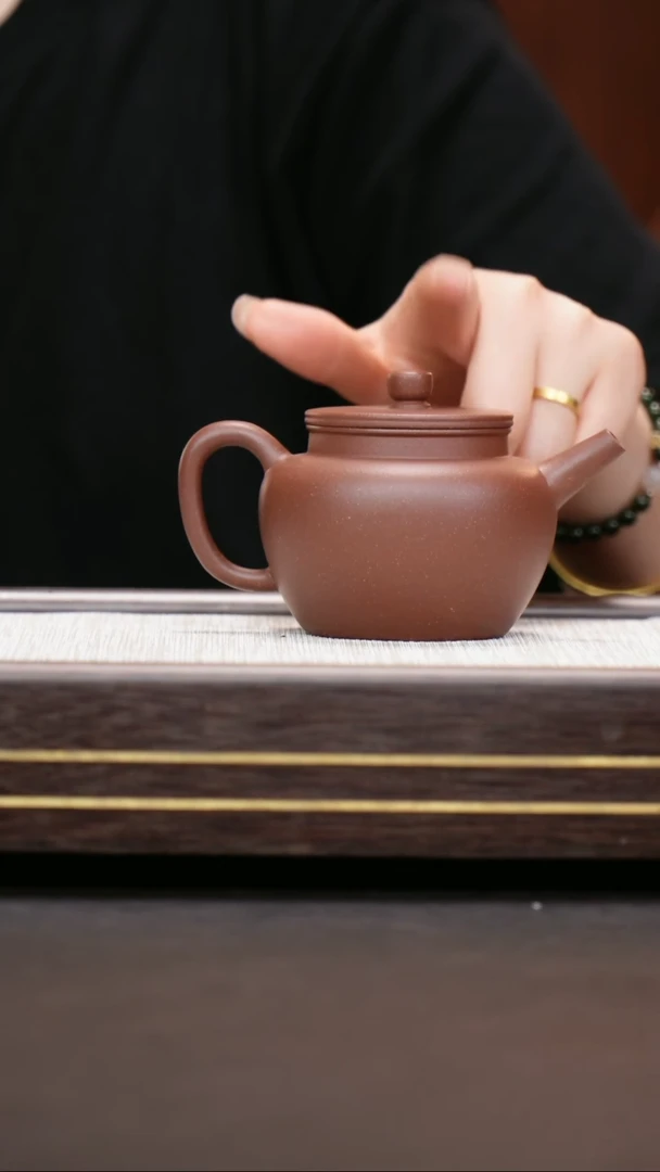 茶壶紫砂台西矿底槽青 平盖双线+权力杯