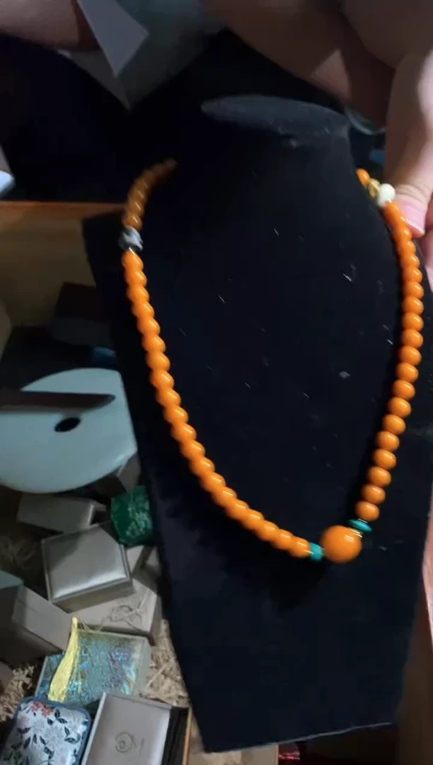 未镶嵌颈饰蜜蜡永玉阁精品专属摆件