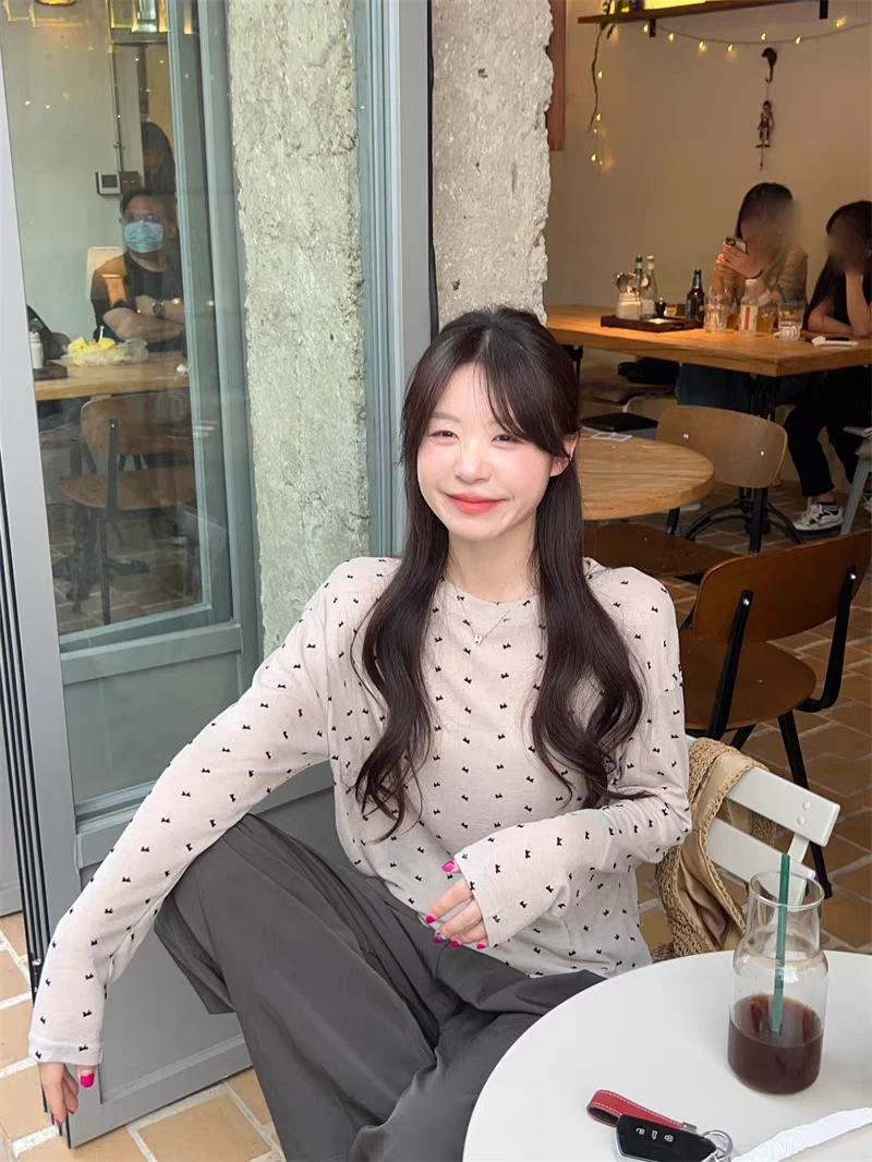 252蝴蝶结长袖百搭