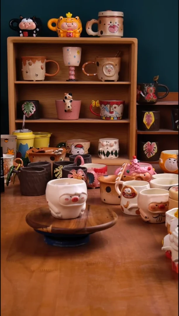 摆件陶景德镇原创手工陶瓷