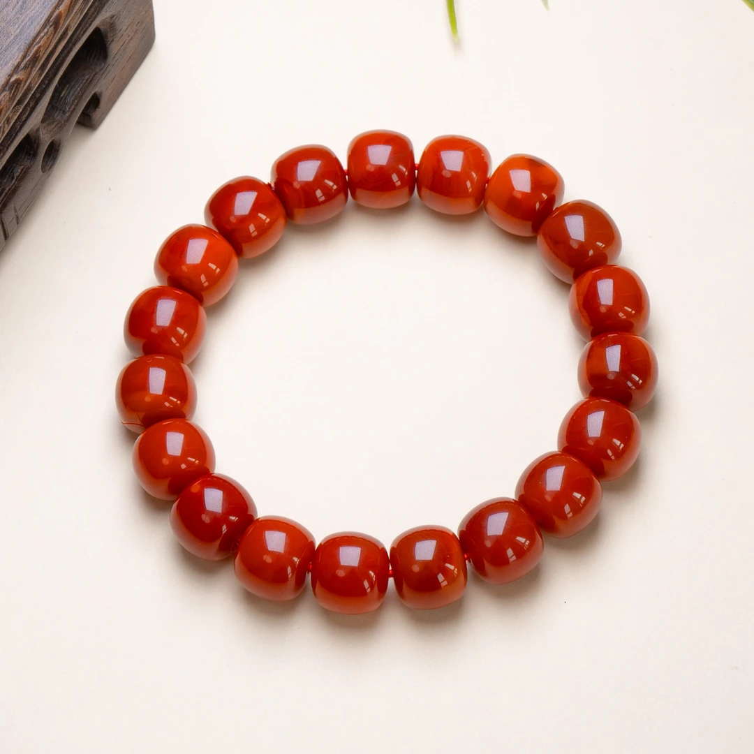 瓦西南红双色手串11mm+【承禧原矿】SH20-9519多样性其一