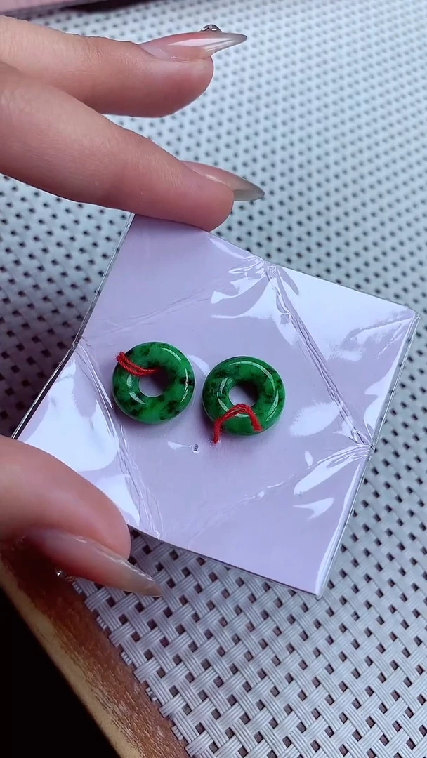 【闪购商品】翡翠耳饰银S925镶嵌耳饰