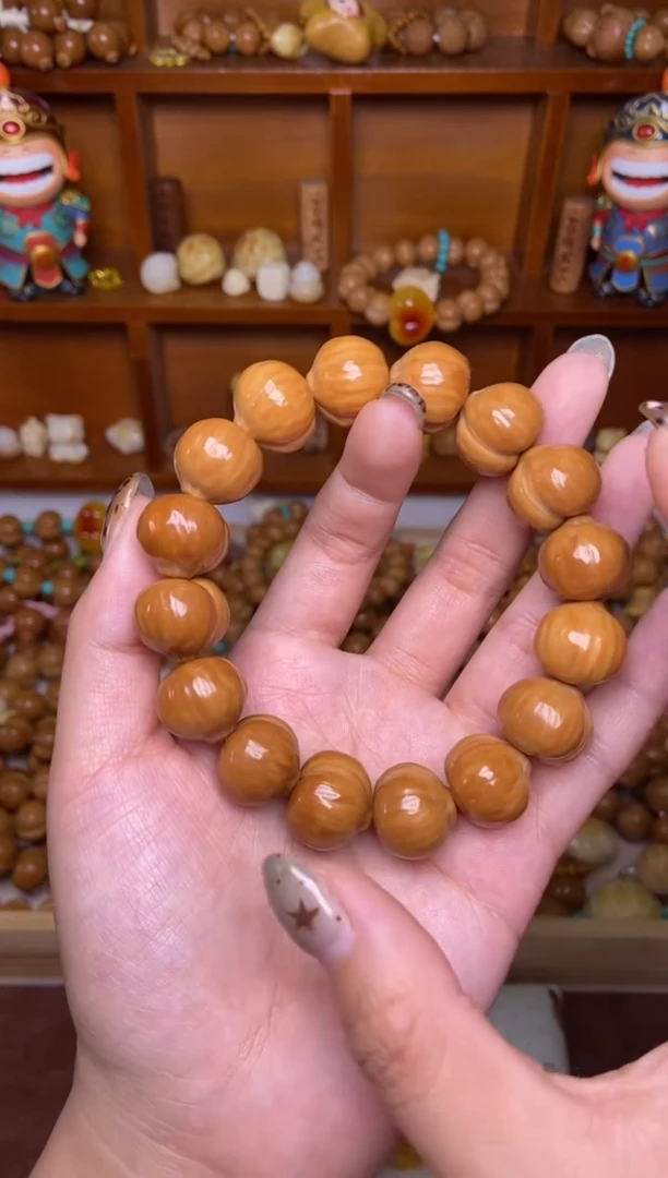 手串猴头核桃16+手串顶大尺寸稀缺定制款 蜜桃臀屁桃