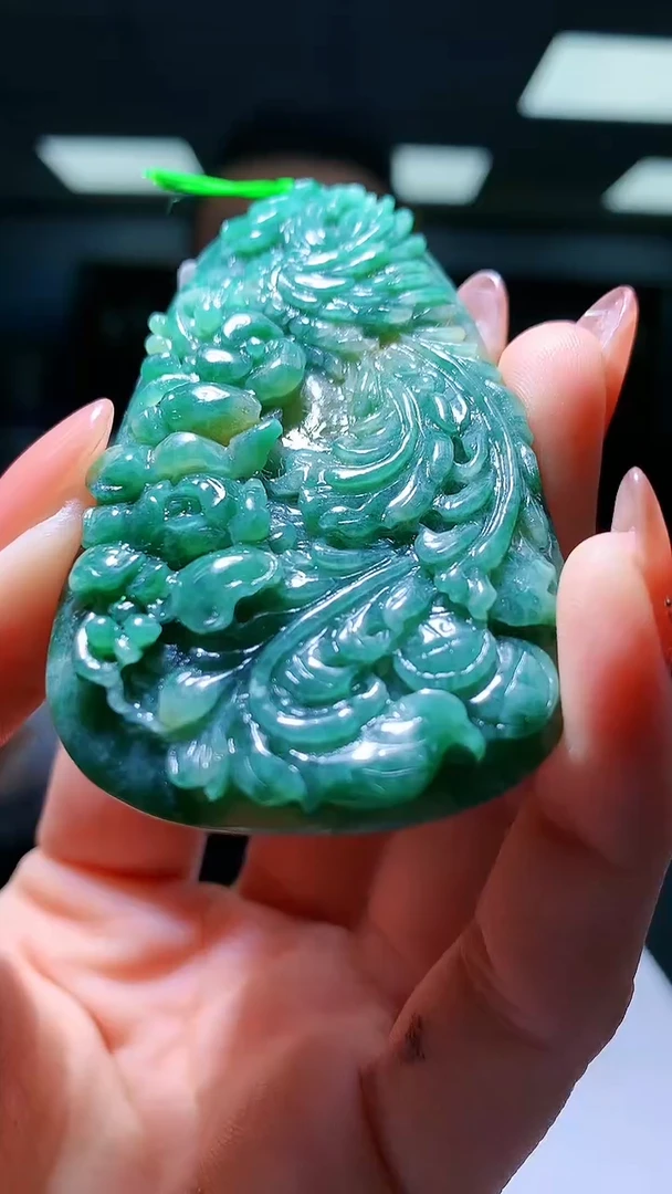 【闪购商品】定制翡翠未镶嵌1052hm-毛货挂件32