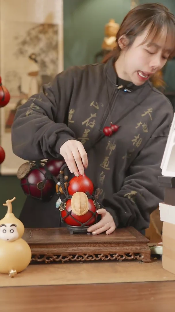 【闪购商品】274号精品天然大漆工艺防渗内胆酒葫芦~