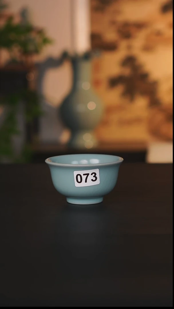 杯子瓷天熙汝瓷仿古釉大压手微瑕073