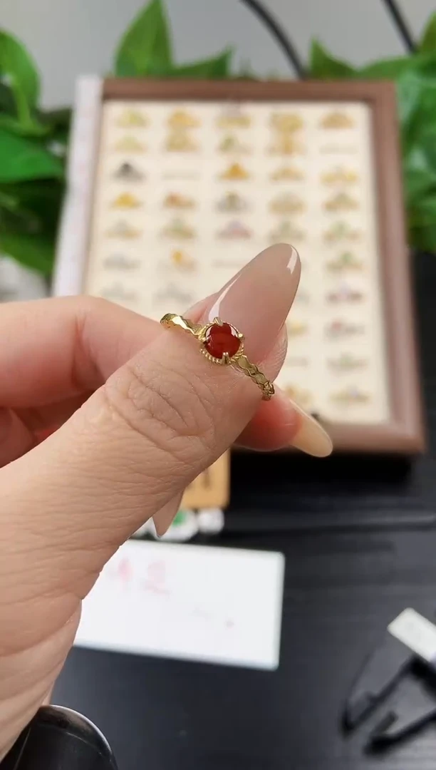 银S925镶嵌戒指翡翠12