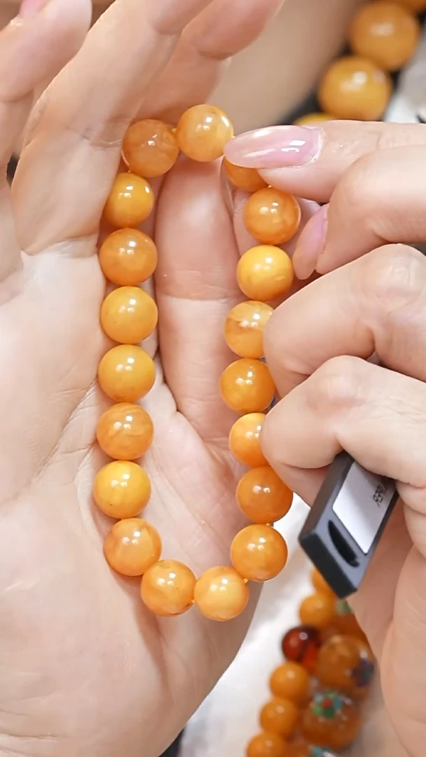 蜜蜡颈饰未镶嵌6610天然蜜蜡珠宝奇石云端妖孽全部保真