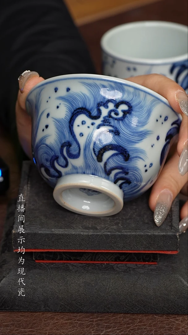 素月明河海水压手杯