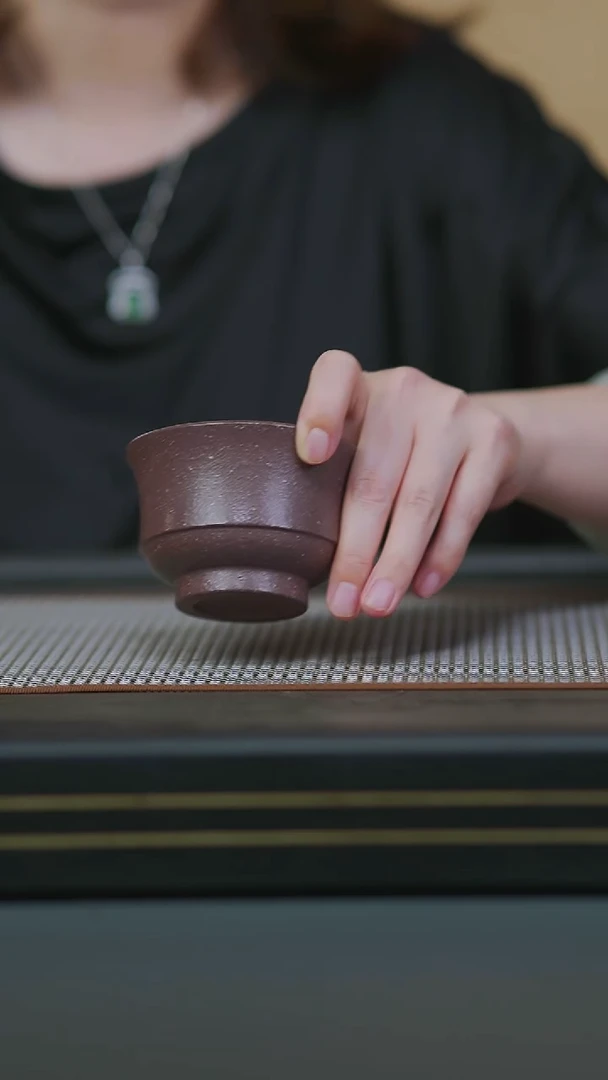 茶壶紫砂粗砂天青如意压手杯140cc
