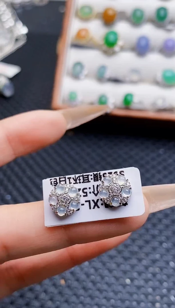 银S925镶嵌戒指翡翠1787