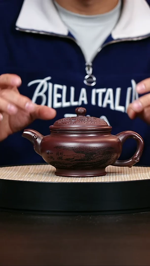 茶壶紫砂原矿紫砂壶掇只400cc