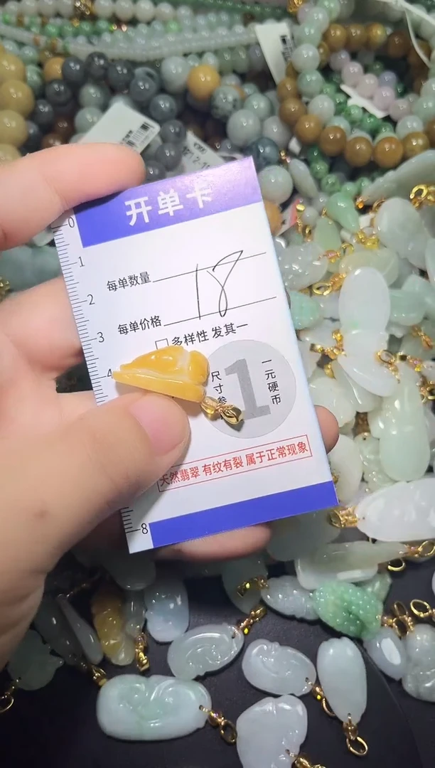 颈饰未镶嵌翡翠天然A货翡翠