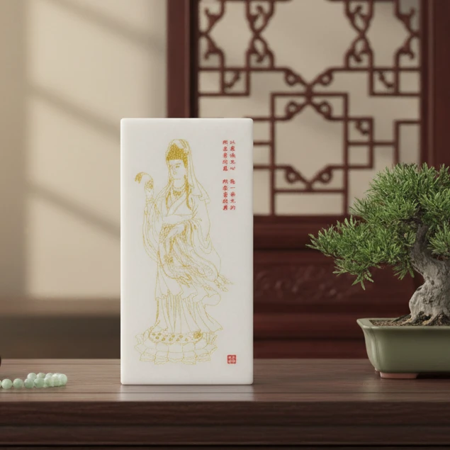 抖音质检先鉴后发出具证书天然保真和田玉白玉六斤多观音