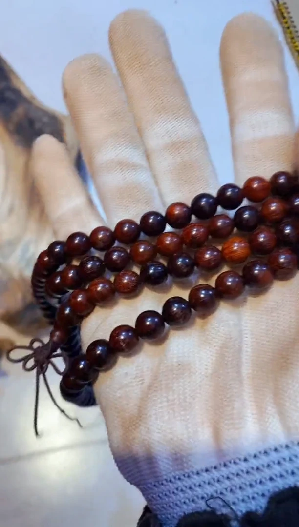 柏木（崖柏）紫0.8108微瑕单条北太行崖柏手把件手串