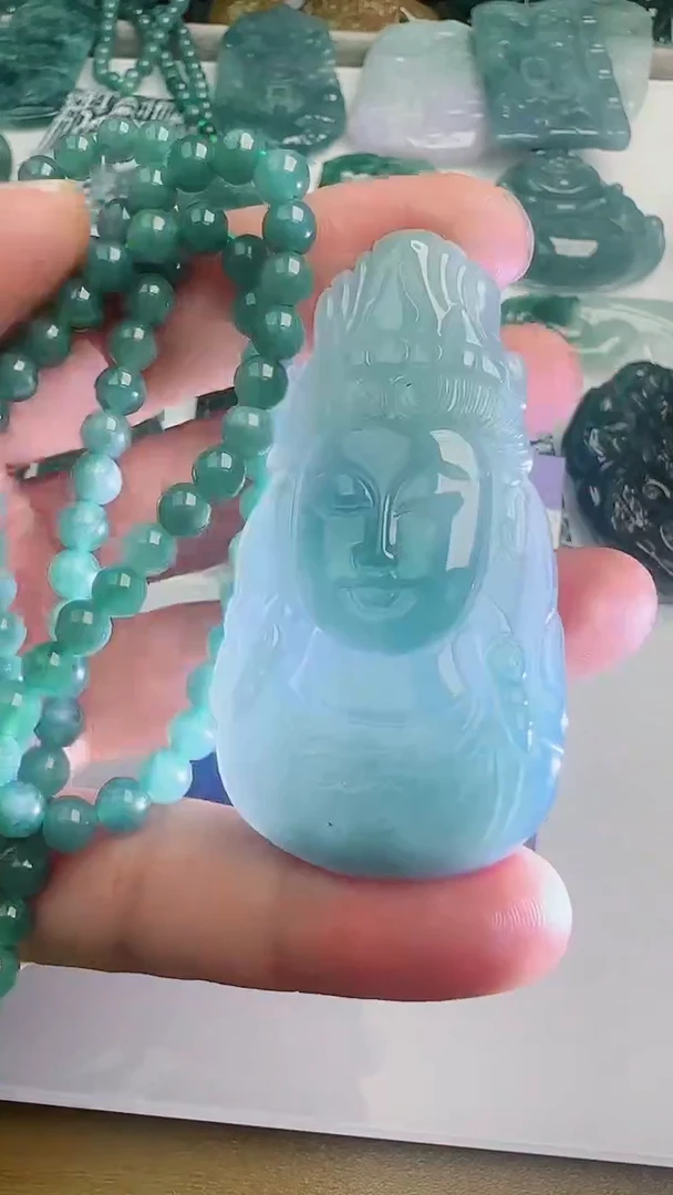 翡翠未镶嵌颈饰多样性随机发其一