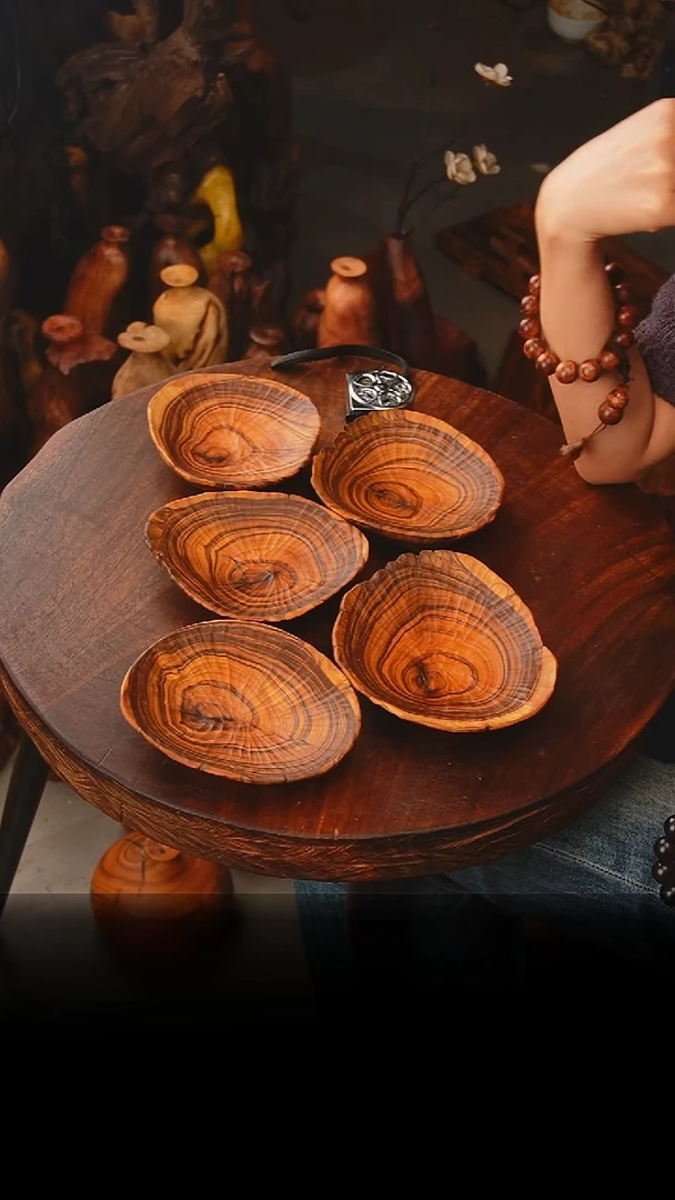 老叶木作作品鬼柳碗