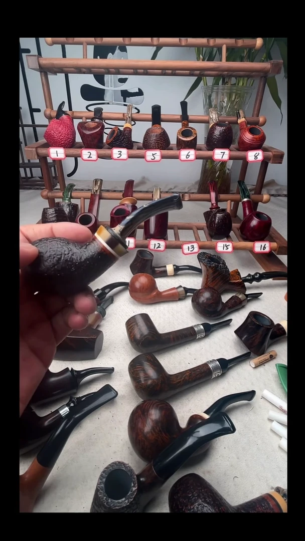 意大利石楠木手工打磨烟斗