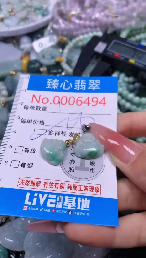 【闪购商品】翡翠颈饰未镶嵌含绳0006494