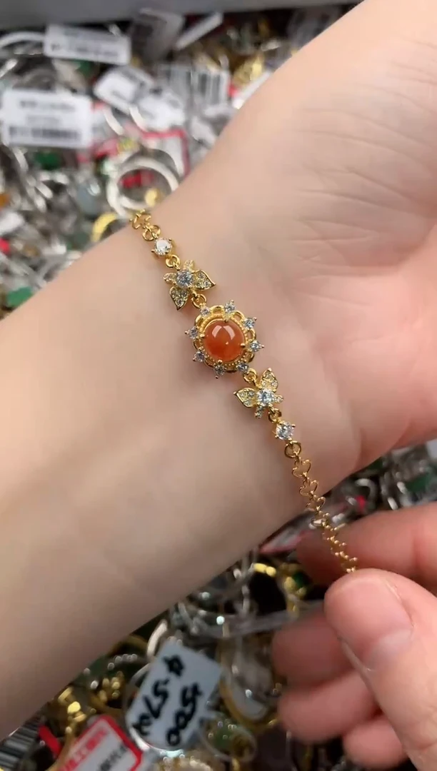 银S925镶嵌戒指翡翠888  5