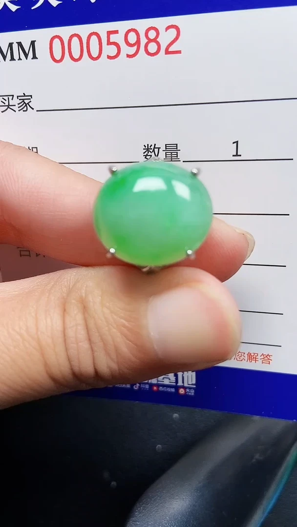 颈饰银S925镶嵌翡翠5982