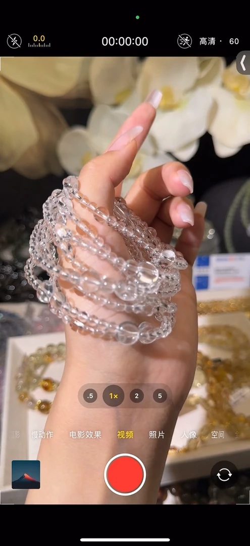 水晶手串未镶嵌白水晶单圈