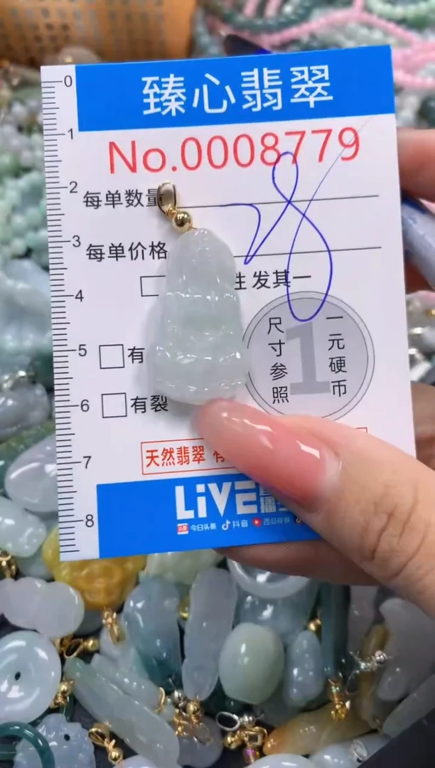翡翠未镶嵌颈饰8779