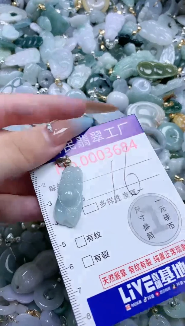 翡翠未镶嵌吊坠(不含链)3684