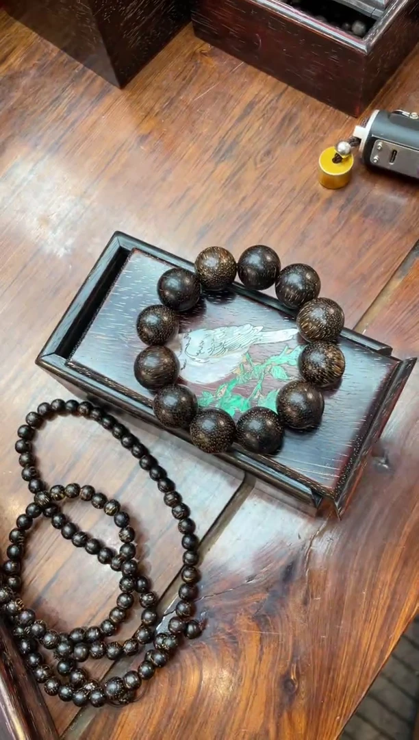 木cx金星两条圆珠带小推拉盒