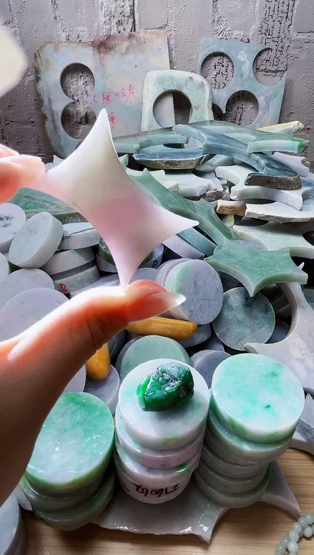 裸石翡翠天然翡翠A货317