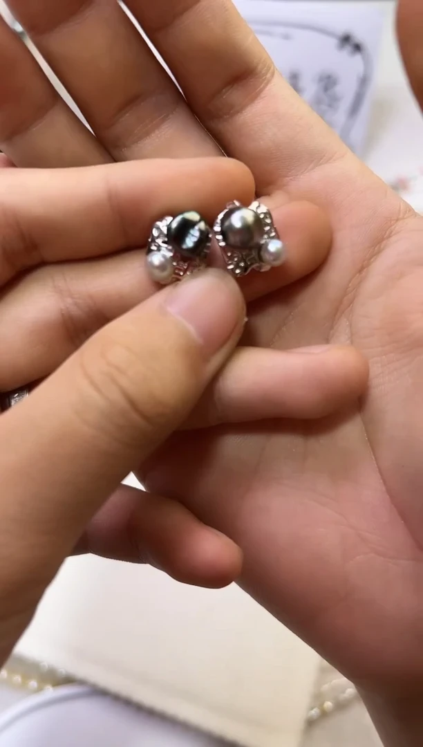 未镶嵌耳饰海水珍珠珍珠