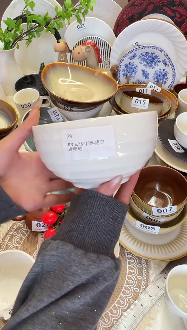 新骨瓷A品 白羽毛 5,75寸 碗