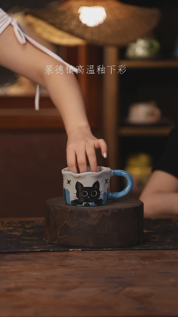 陶瓷景德镇高温釉下手绘陶瓷167