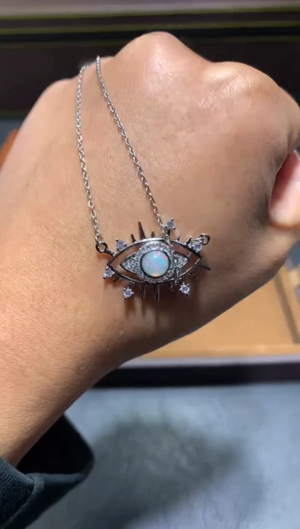 未镶嵌欧泊颈饰K04