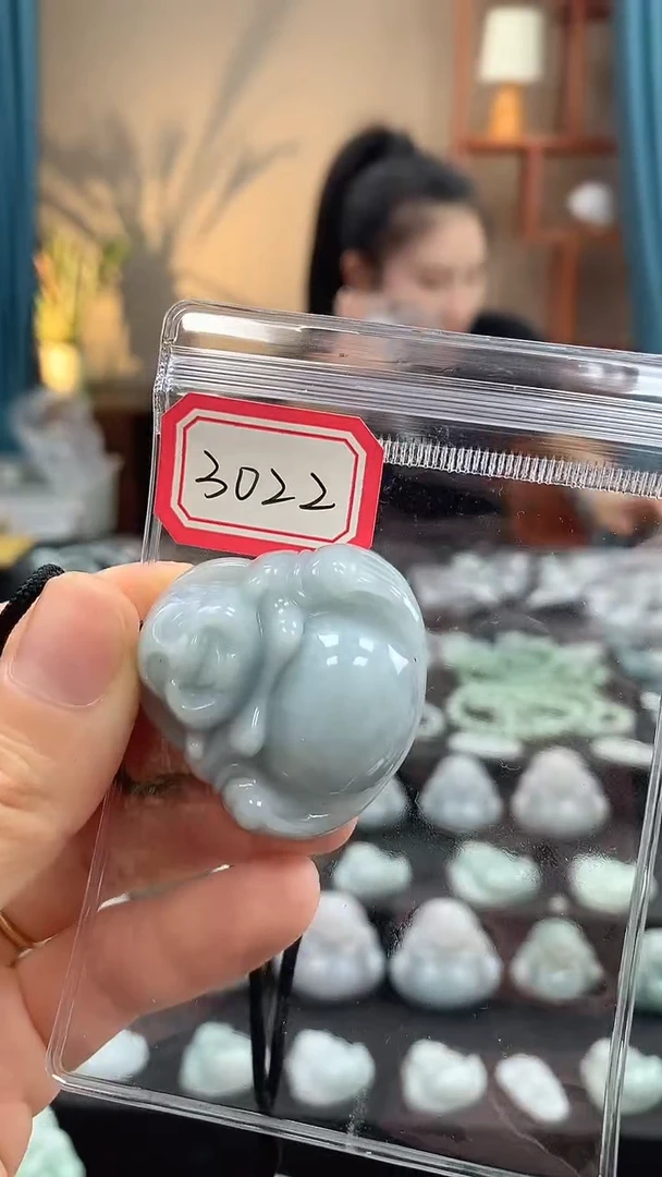 颈饰未镶嵌翡翠佛公3022