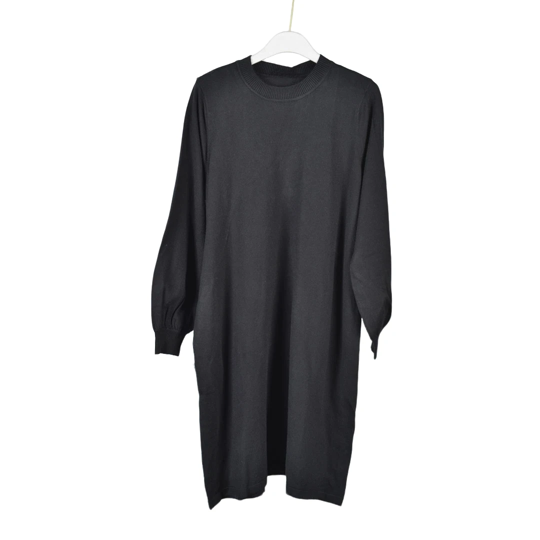 GPD4【专柜X捡漏】大码女装QAB-毛衫连衣裙0628-黑色大一码