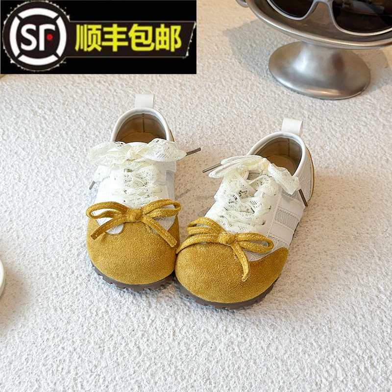 女童鞋子2025新款儿童秋季单鞋软底小女孩德训鞋中大童防滑运动鞋