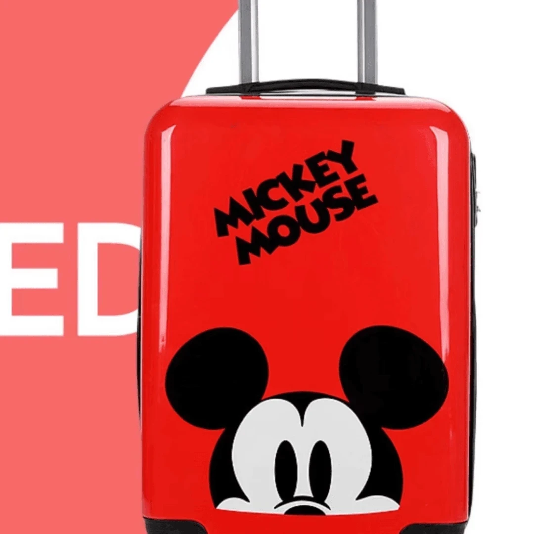 行李箱红色旅行箱拉杆箱皮卡丘米奇超人卡通