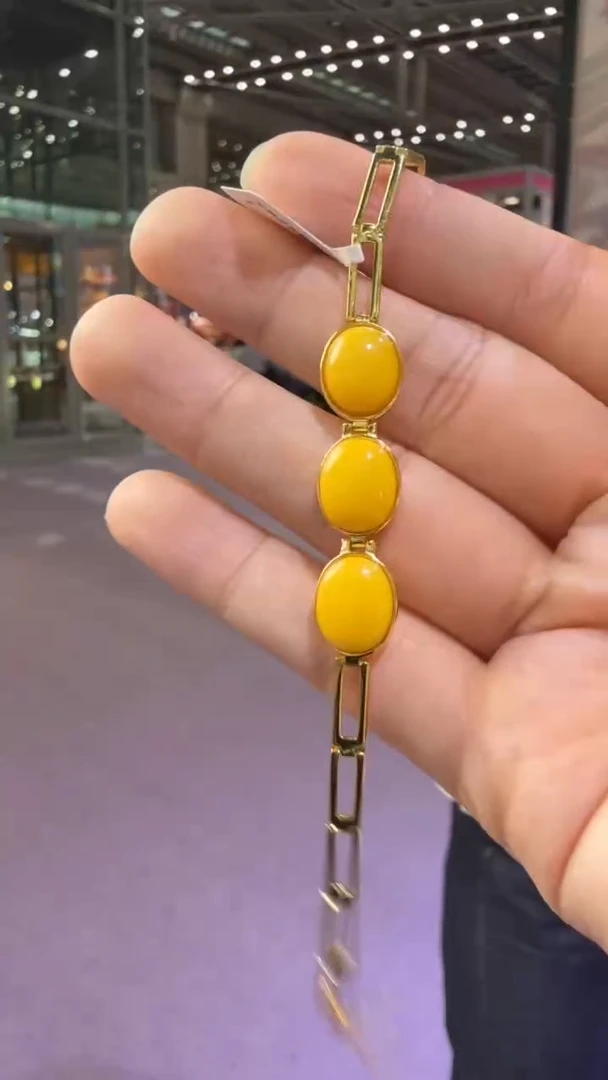 手链琥珀未镶嵌78秒拍号 假一罚三